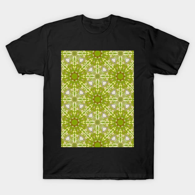 Lime Green Connected Diamonds Pattern - WelshDesignsTP003 T-Shirt by WelshDesigns